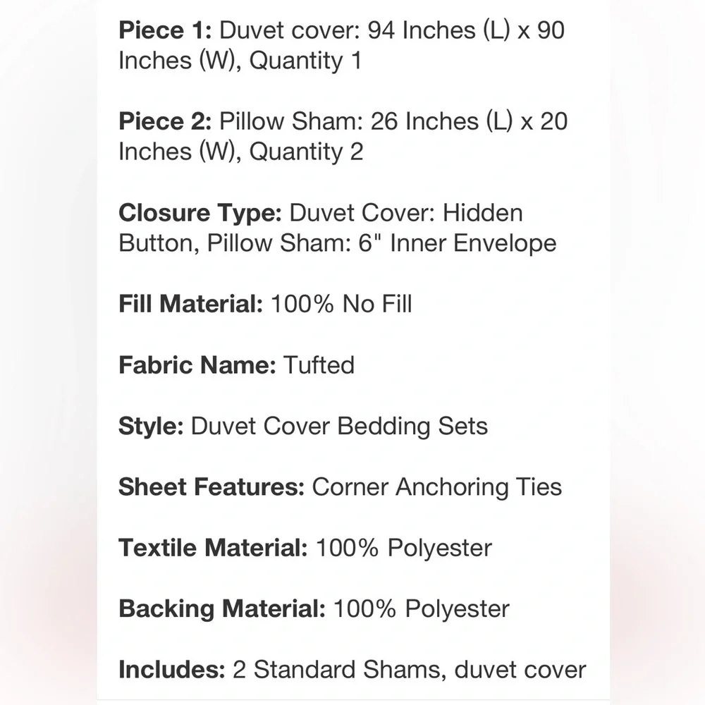 THRESHOLD NWT tufted diamond crinkle duvet cover & sham set -dark teal blue -f/q